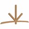 Ekena Millwork Alberta Timber Gable Bracket, Western Red Cedar, 108"W x 49"H x 3 1/2"D x 3 1/2"F, 11/12 Pitch GBW108X49X0404ALB00SWR - alternate 5